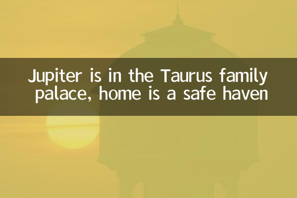 Jupiter ist im Taurus Family Palace, zu Hause ist ein sicherer Hafen