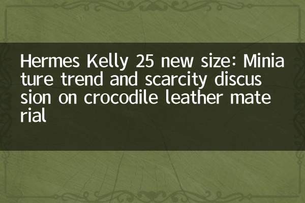 Hermes Kelly 25 Новый размер: миниатюрная тенденция и дефицит дискуссии о крокодиловой коже материале