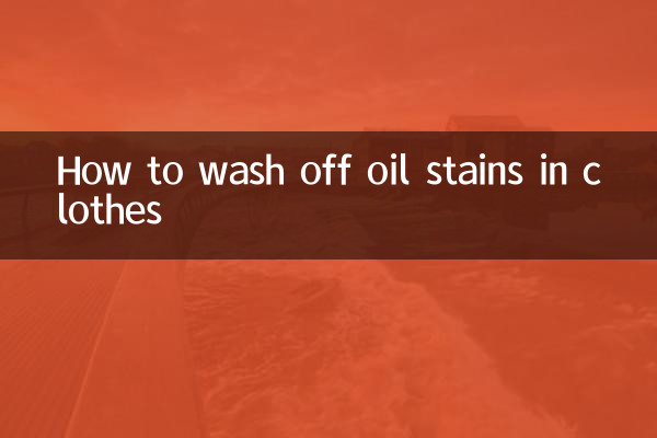 Come lavare le macchie di olio nei vestiti