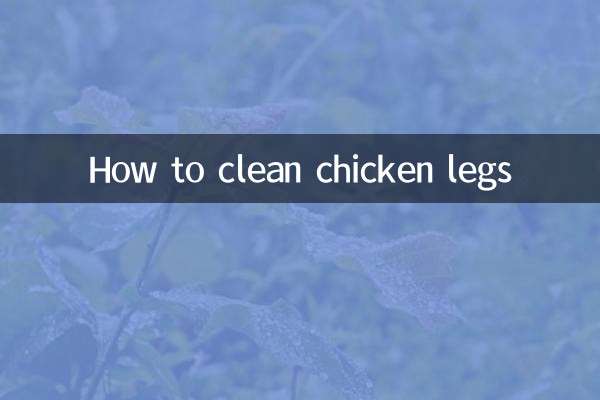 Cómo limpiar las piernas de pollo