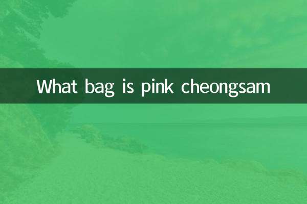 粉色旗袍配什么包