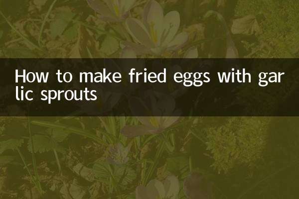Cómo hacer huevos fritos con coles de ajo