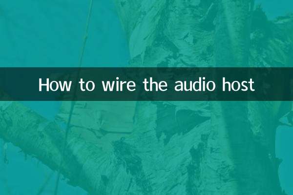 Come cablare l'host audio
