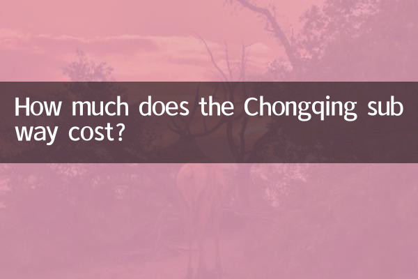 ¿Cuánto cuesta el metro de Chongqing?