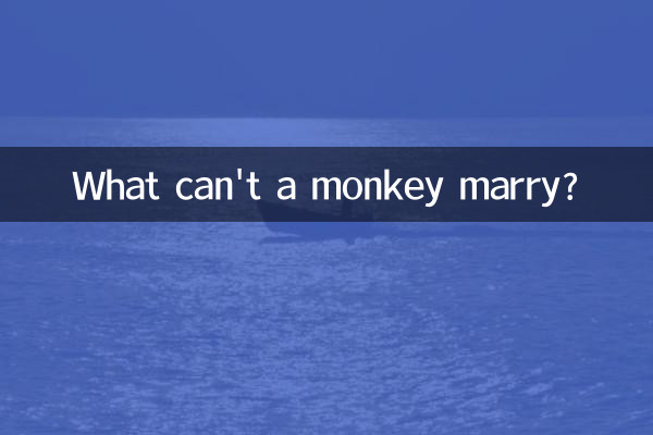 Com o que um macaco não pode se casar?