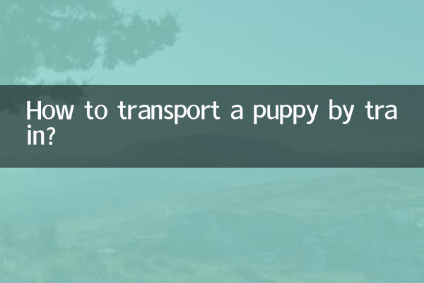 Como transportar um cachorrinho de trem?