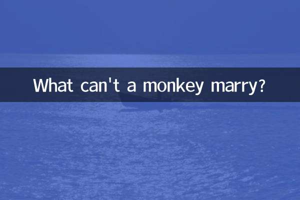 What can't a monkey marry?