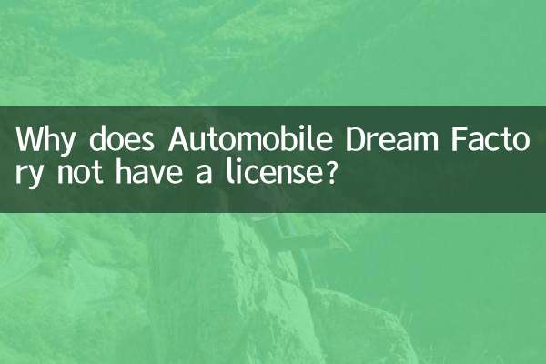 Perché Automobile Dream Factory non ha una licenza?