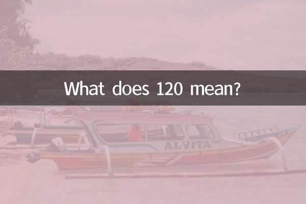 ¿Qué significa 120?