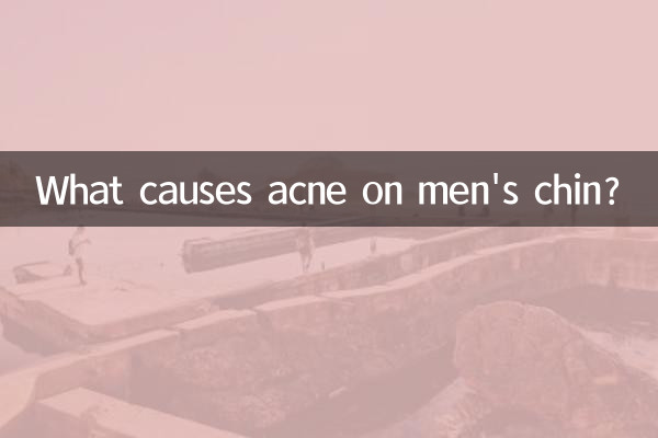 O que causa acne no queixo dos homens?
