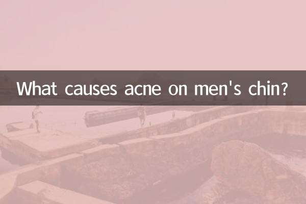 O que causa acne no queixo dos homens?
