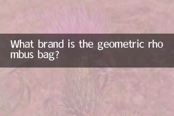 ¿De qué marca es el bolso de rombos geométricos?