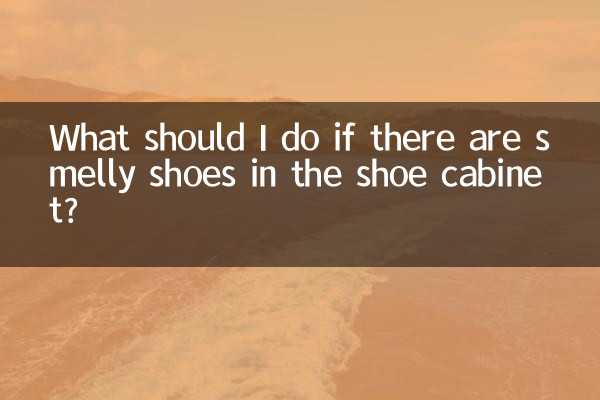 신발장에 신발 냄새가 나면 어떻게 해야 하나요?