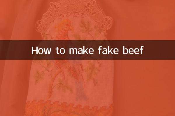 Como fazer carne falsa