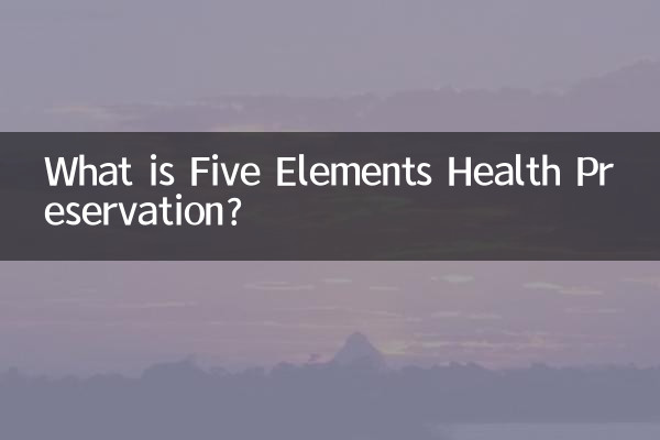 ¿Qué son los cinco elementos para la preservación de la salud?