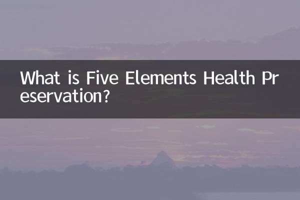 Qu’est-ce que la préservation de la santé des cinq éléments ?