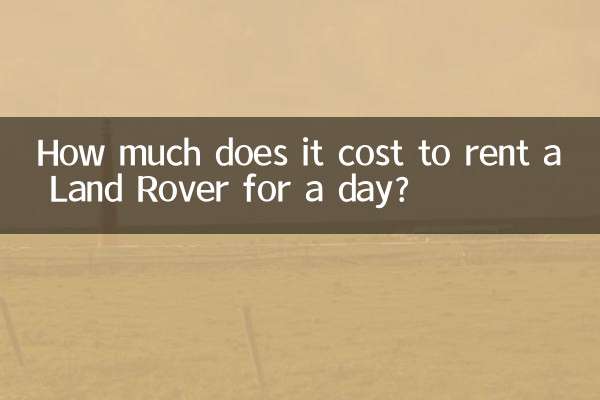 Сколько стоит аренда Land Rover на сутки?