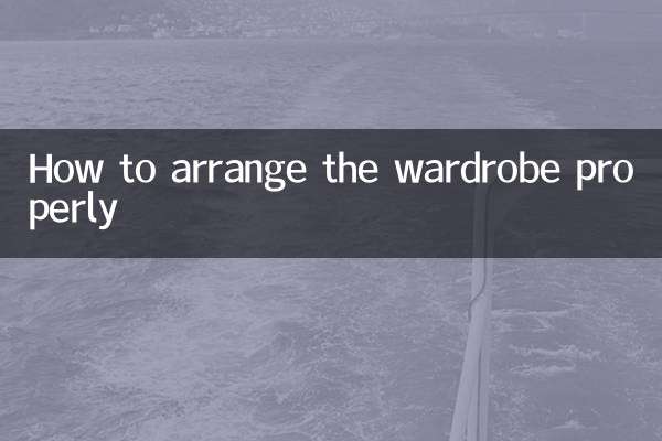 Como arrumar o guarda-roupa corretamente