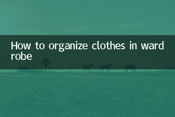 옷장 속 옷 정리하는 방법