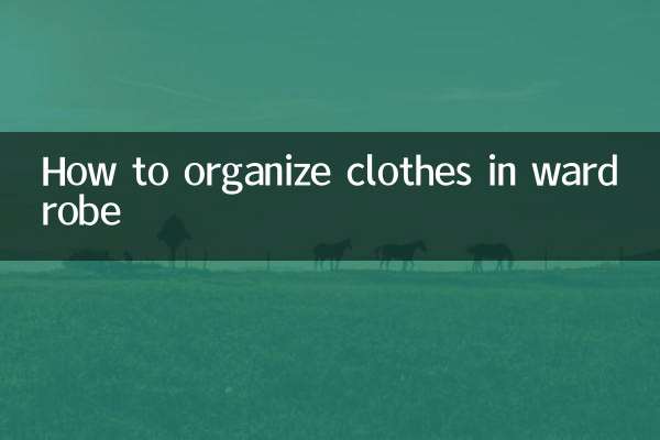 So organisieren Sie Kleidung im Kleiderschrank