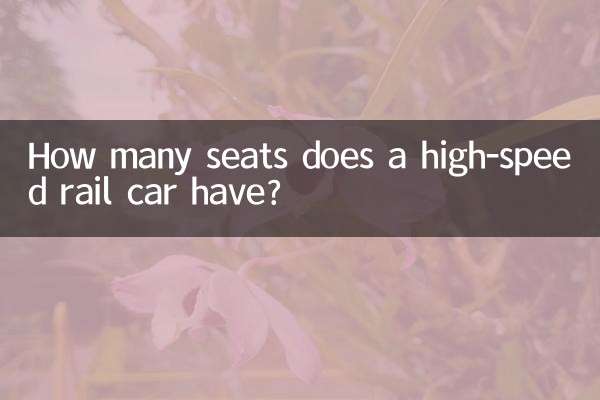 高速鉄道の車両には何席ありますか?