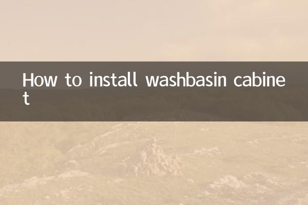 কিভাবে ওয়াশবাসিন ক্যাবিনেট ইনস্টল করবেন