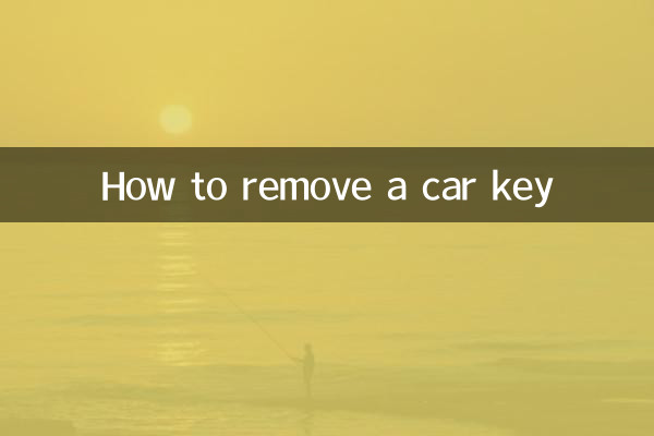 車のキーの抜き方