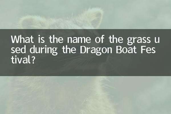 ما اسم العشب المستخدم خلال مهرجان قوارب التنين؟