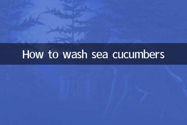 해삼 세척 방법