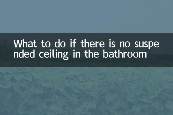 What to do if there is no suspended ceiling in the bathroom