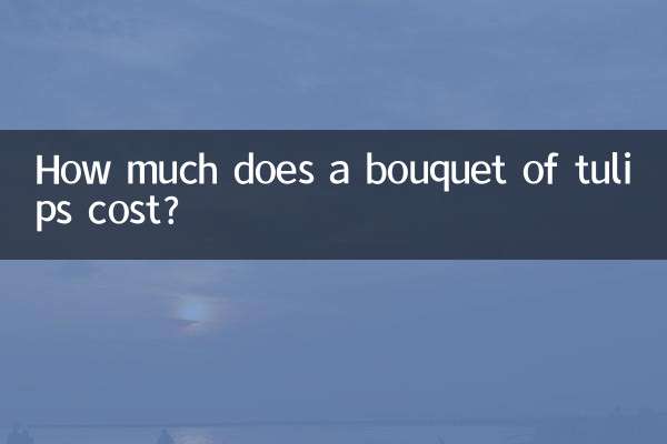 튤립 꽃다발 가격은 얼마인가요?