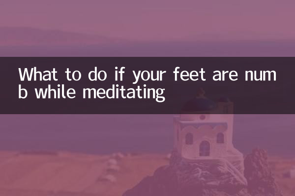 What to do if your feet are numb while meditating