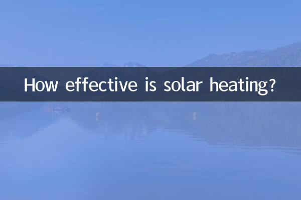 How effective is solar heating?