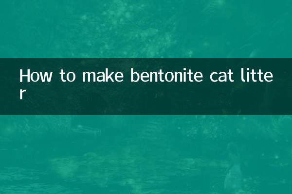 Wie man Bentonit-Katzenstreu herstellt