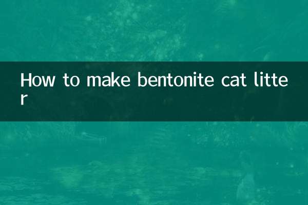 Wie man Bentonit-Katzenstreu herstellt