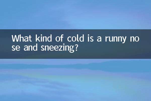 What kind of cold is a runny nose and sneezing?