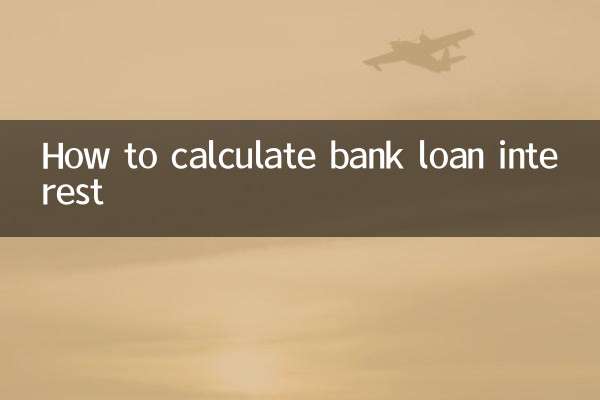 How to calculate bank loan interest