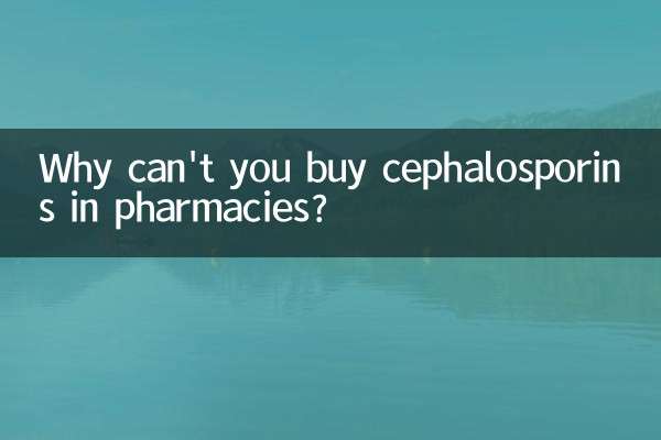 Perché non puoi acquistare le cefalosporine in farmacia?