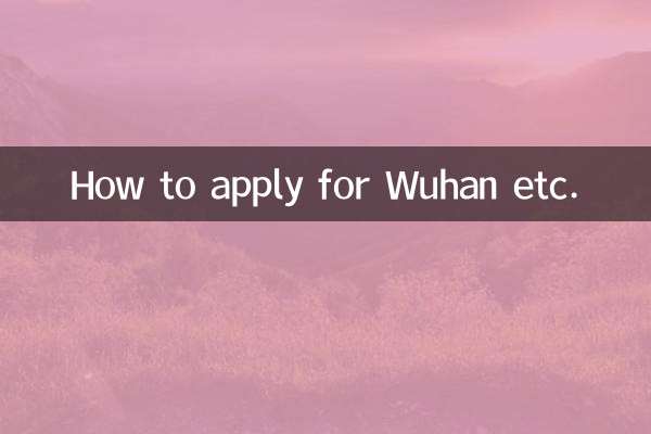 So bewerben Sie sich für Wuhan usw.
