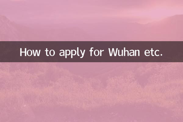 So bewerben Sie sich für Wuhan usw.