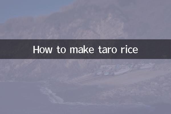 Wie man Taro-Reis macht