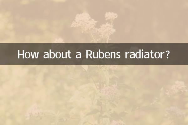 Que tal um radiador Rubens?