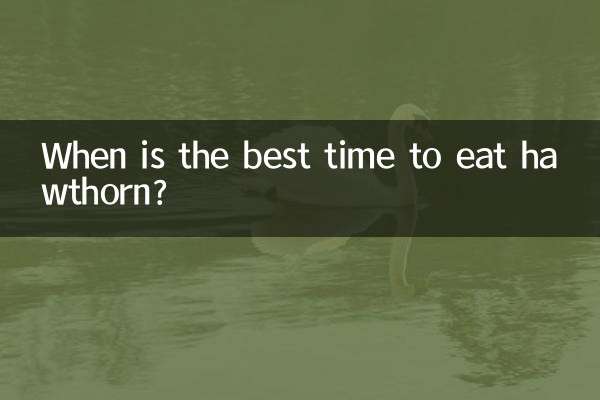 When is the best time to eat hawthorn?