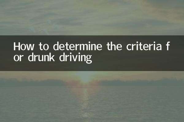 飲酒運転の基準をどう決めるか