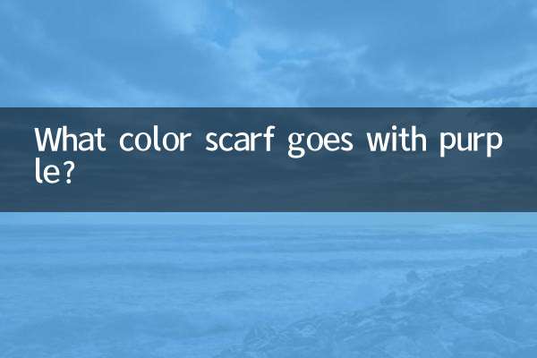 紫色配什麼顏色的絲巾