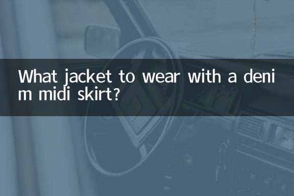 ¿Qué chaqueta llevar con una falda midi vaquera?