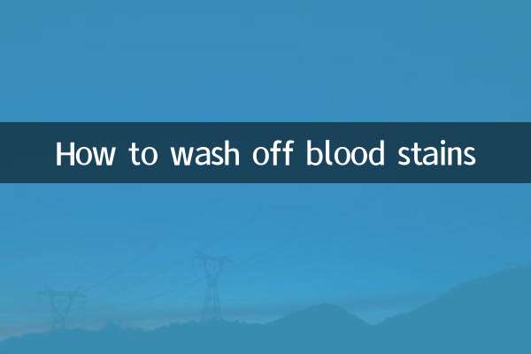 Como lavar manchas de sangue