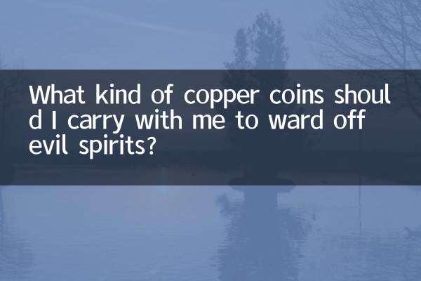 What kind of copper coins should I carry with me to ward off evil spirits?