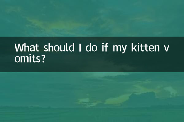 Что делать, если у котенка рвота?