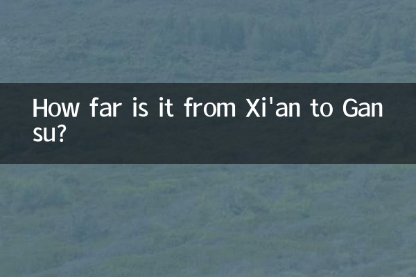 西安到甘肃多少公里